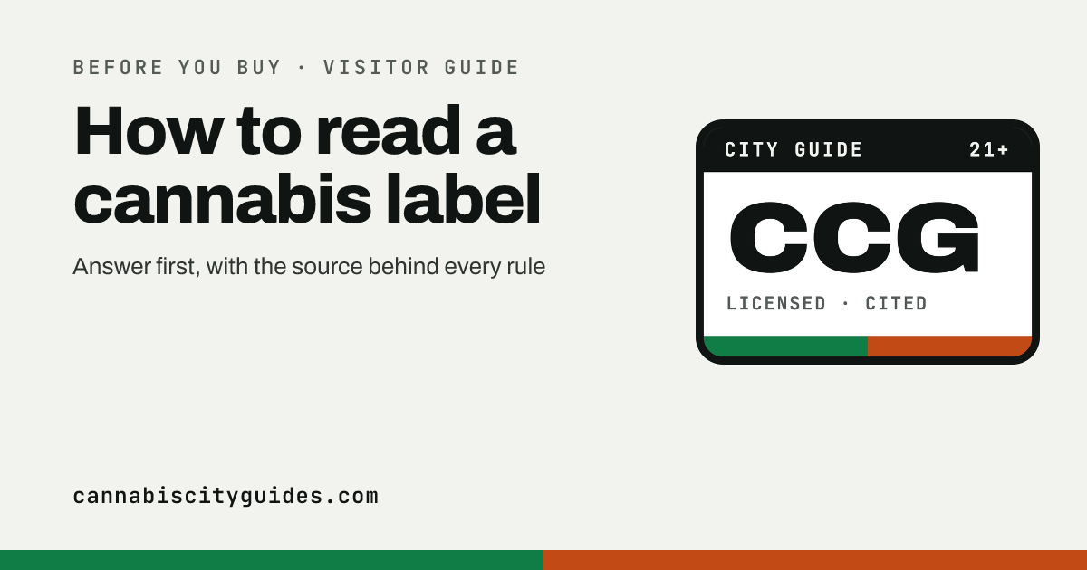 How to read a cannabis label: THC, batch numbers and COAs